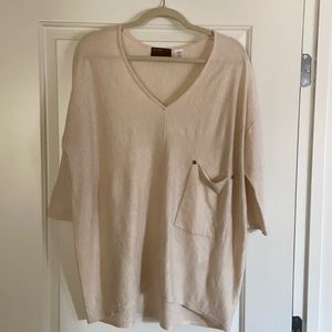 Kerisma Cream Front Pocket Sweater